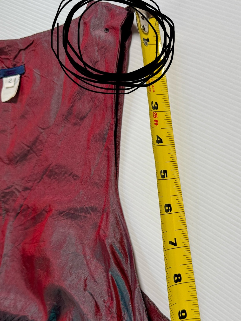 DOSA Rajasthani Dress Iridescent Tibet Burgundy Shimmer Wrap Dress 100% Silk 2 - Picture 16 of 16